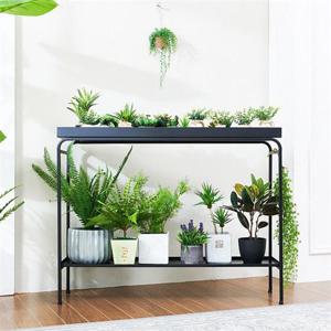 화분정리대 플러스 화분정리대(2단) 베란다 정원 다육이 거치대