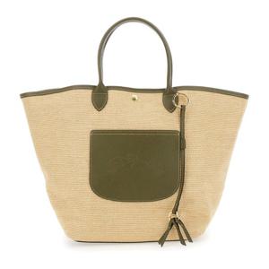 롱샴 그린 엠보스드 로고 핸드백 10308 HGKM04