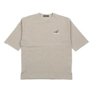 [뱅뱅]남녀공용 자수 등판 레터링 반팔 티셔츠 CTL134