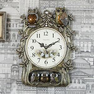 패밀리 부엉이 벽시계 G-A