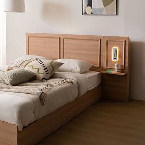 라자가구 윈디 LED+USB 호텔형 침대 프레임 SS (매트별도)