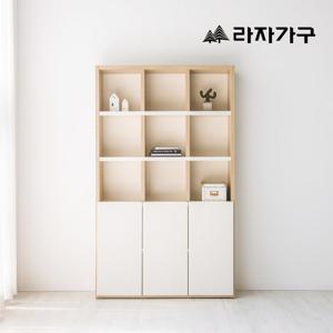 라자가구 메이 5단 1200 심플모던 도어형 수납 책장