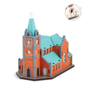 DIY 나무 모형 조립 키트 오르골 명동성당 YM862-31