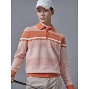 빈폴골프 남성 니트 긴팔 풀오버 - 오렌지 BJ5151B028