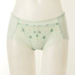 [와코루] (WPT2051H-OV) 반사각스타일 샤이니 플라워 햄라인팬티