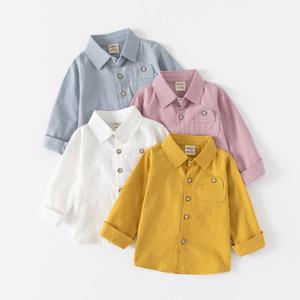 [조이멀티]포켓컬러 긴팔 면 남방 긴팔 카라셔츠 205639