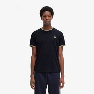 [Baseline] 트윈 팁 티셔츠 - 네이비/에크루/허니콤 AFPM2511588-W53