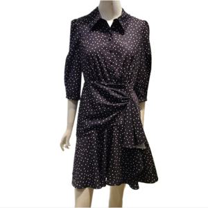 [숲]셔츠형 도트 프린트 원피스(SB3OP85)