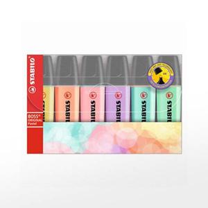 (스타빌로) 형광펜 보스오리지널파스텔세트 (6색) 스타빌로파스텔형광펜 형광펜세트 파스텔형광펜 스타빌로
