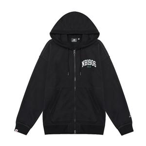 뉴발란스 그래픽 후드집업 자켓 블랙 NBMDD23123-19