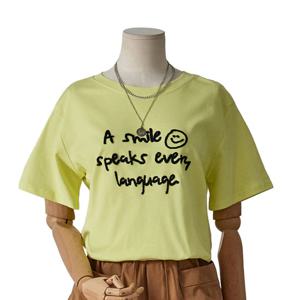 [포커스]스마일 랭귀지 티셔츠 (FM5C7TS0067)