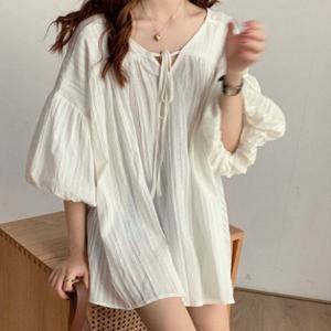 슬리브 미니원피스 롱브라우스 ST030038