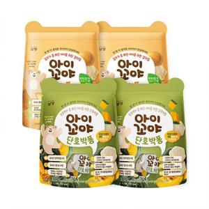 [남양유업]아이꼬야 아기과자 단호박퐁 30g 2개 + 감자퐁 30g 2개