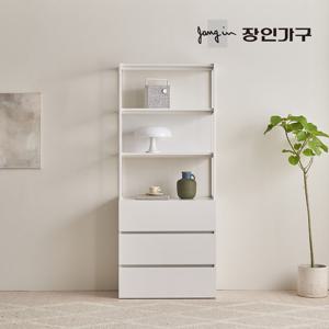 장인가구 마운트 3단 서랍장 800 3단 선반 다용도 수납장 세트