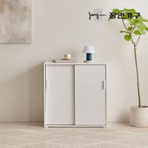 장인가구 마운트 다용도 높은 슬라이딩 수납장 800