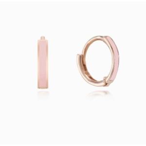 [로이드] 주문제작 에폭시 소프트핑크 8mm 원터치 14k 귀걸이 LOFL4068G