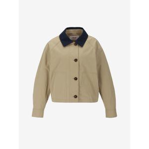 [숲]카라 배색 숏 야상점퍼 SB3UJ91