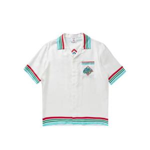 카사블랑카 반팔 셔츠 UMS25SH003 06 SILK