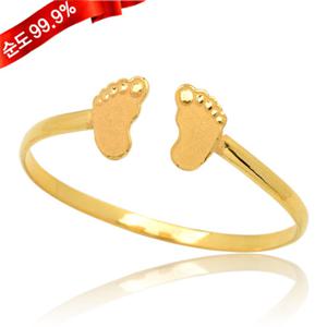 순금 돌팔찌 11.25g 24K [발바닥]