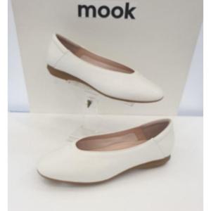 [무크]여성 세미스퀘어 펌프스 플랫 422101 GQ 아이보리