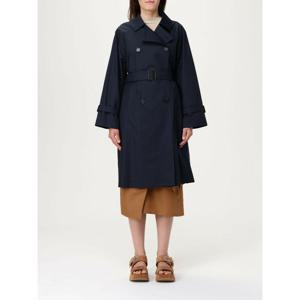 [MAX MARA THE CUBE] 라프리마 여성 자켓 더블브레스티드 코튼 블렌드 트렌치코트 코트 2519021094600 006 Blue /6