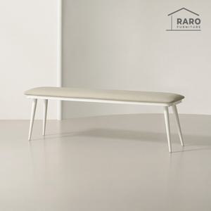 라로퍼니처 비너스 가죽 3인 벤치 식탁 의자 카페 인테리어 밴치