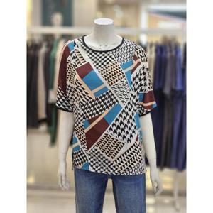 아르테 세이브존07 라운드 반팔 블라우스 DPBPWB410AE