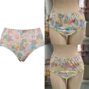 [비너스]순면 칼라풀 트로피칼 부인군 밑위팬티 2종택1 (VPT6741)