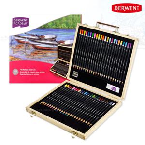 더웬트 아카데미 색연필 48색 우든박스_유성색연필 24색 수채색연필 24색으로 구성