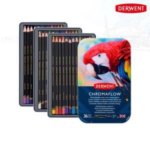 더웬트 크로마플로우 색연필 36색세트/드로잉,채색에 적합한 벨벳같은 질감의 색연필