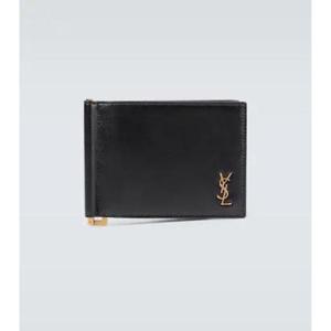 생로랑 Tiny Cassandre 레더 지갑 P00525782