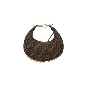 펜디 펜디그라피 FF 자카드 패브릭 미니백 브라운 8BS081ALP3F1MAT