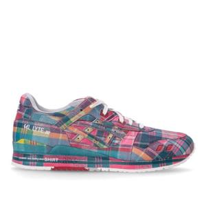 꼼데가르송 플래드 패턴 레이스업 스니커즈 FOK101S25 REDMULTI