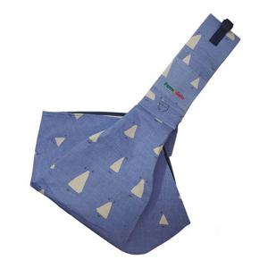 페로가토 삼각형 코튼슬링백 블루 외출이동가방 산책슬링백 애완이동가방 외출슬링백 슬링백