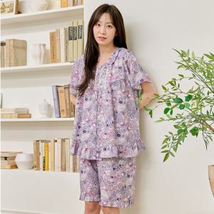 바풀 CA5V14416 여성잠옷 모달 파자마 여름 반팔 잠옷 상하 그레이