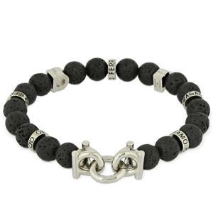 25 FW 살바토레 페라가모 17CM 간치오 앤 라비카 비즈 브레이슬릿 770150 717496 001