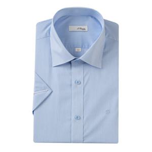 (듀퐁)25년 SS 신상 -SE5MM11HS162SBU(블루)- 일반핏 스트레치 스트라이프 반팔셔츠