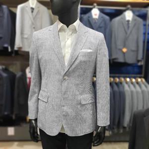 런던포그 본점 HL01 미니  체크  서커 자켓 LOAJA787