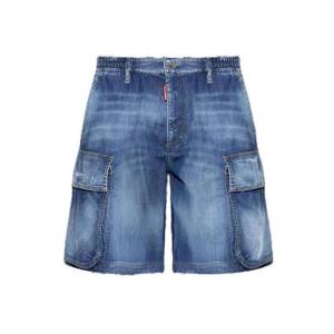 디스퀘어드2 썸머 러버스 데님 루즈 카고 반바지 S78MU0062S30341 470 TP937038781