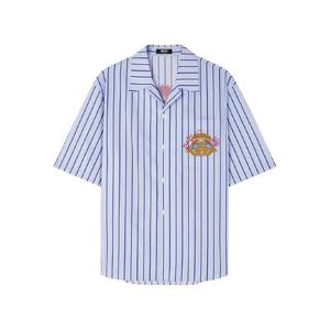 25 FW 베르사체 다이브 인 크레스트 스트라이프 셔츠 10202931A14954 TP438036920