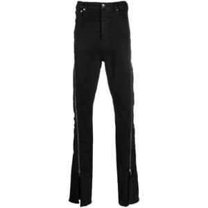 25 FW 릭오웬스 지퍼 디테일 슬림 핏 진 DU01C6363SBB TP432471302