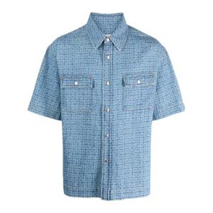 25 FW 지방시 4G 자카드 반소매 데님 셔츠 BM60WZ50P9 TP432234914