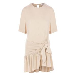 파코라반 여성 베이지 반팔 블라우스 25EJRO121VI0267