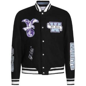 25 FW 오프화이트 로고 패치 봄버 재킷 OMEH053S25FAB0011049 TP436831398