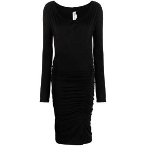 25 FW 빅토리아베컴 주름 긴소매 미디 드레스 1323JDR004867A TP432154040