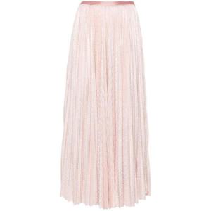 25 FW 포르테포르테 플리츠 하운즈투스 프린트 미디 스커트 12908MYSKIRT TP432257989