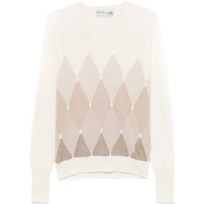 25 FW 발렌타인 V넥 다이아몬드 패턴 스웨터 B2P00112KA8 TP432312793