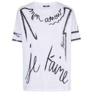 25 FW 발망 슬로건 프린트 티셔츠 EH1EG010GE35 TP433432473