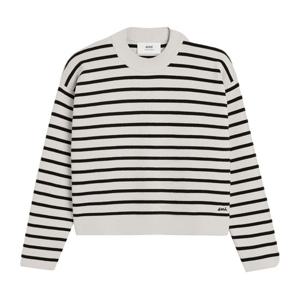 아미 스트라이프 스웨터 블랙화이트 UKS036 KN0041 194