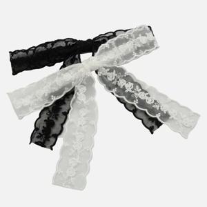 제이로렌 플라워 레이스 리본 자동핀 H01411